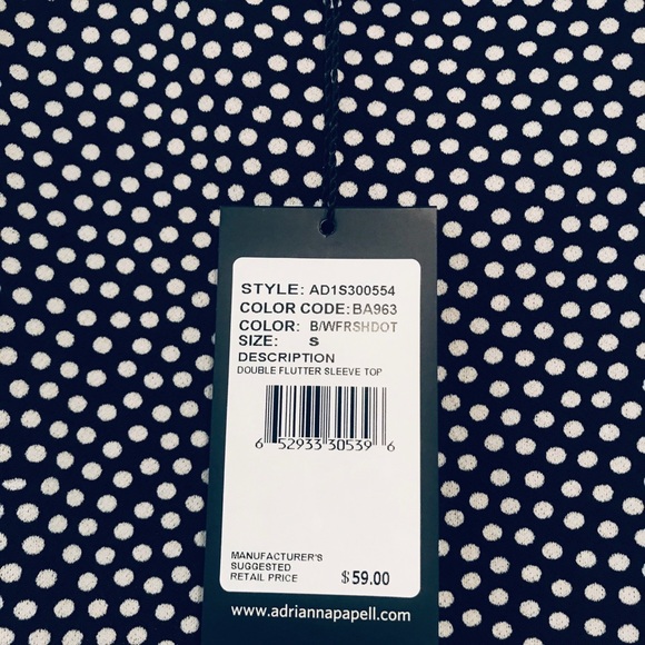 Black & White Polka Dot Blouse - Picture 3 of 4